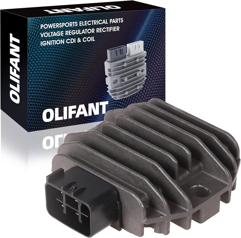 OLIFANT منظم جهد ومقوم لسيارات ياماها غريزلي 125 350 450 600 660 / رابتور 250 350 660 660R 700 700R / راينو 450 660 / بير تراكير / بروين / بيغ بير / ولفرين / كودياك بديل 5GT-81960-00-00 5BN-81960-00-00 - Image 1